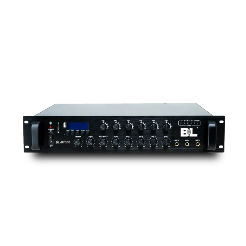 AMPLIFICADOR DE ZONA BL-B7350 | 6 CANALES INDEPENDIENTES 350W RMS CON BT/FM/USB