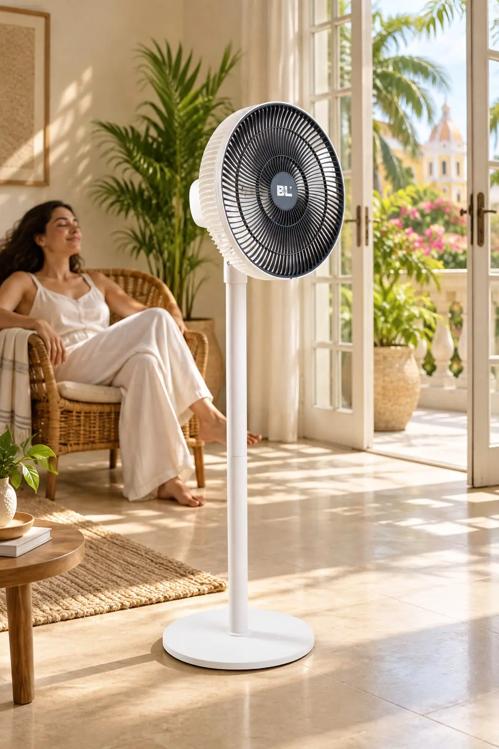 VENTILADOR DE PIE TCR-31 RECARGABLE ALTURA AJUSTABLE 12 PULGADAS - Imagen 3